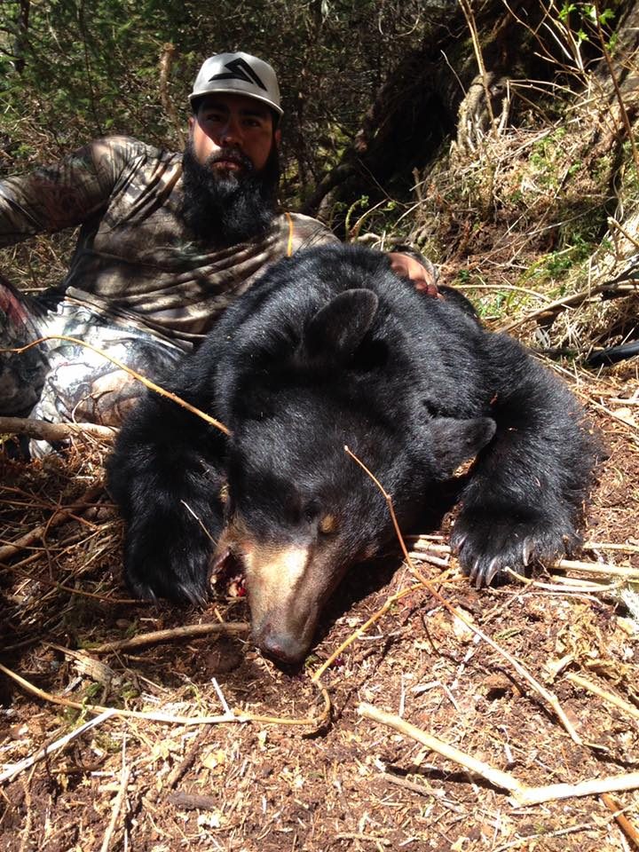 Black bear taken with Swoboda Charters